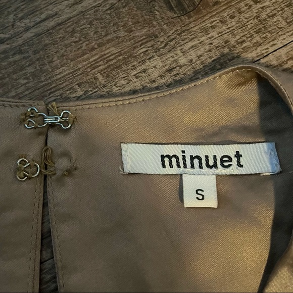 Lulu’s Minuet Gold Sequined Strappy Open Back Formal Mini Cocktail Dress - Picture 6 of 6